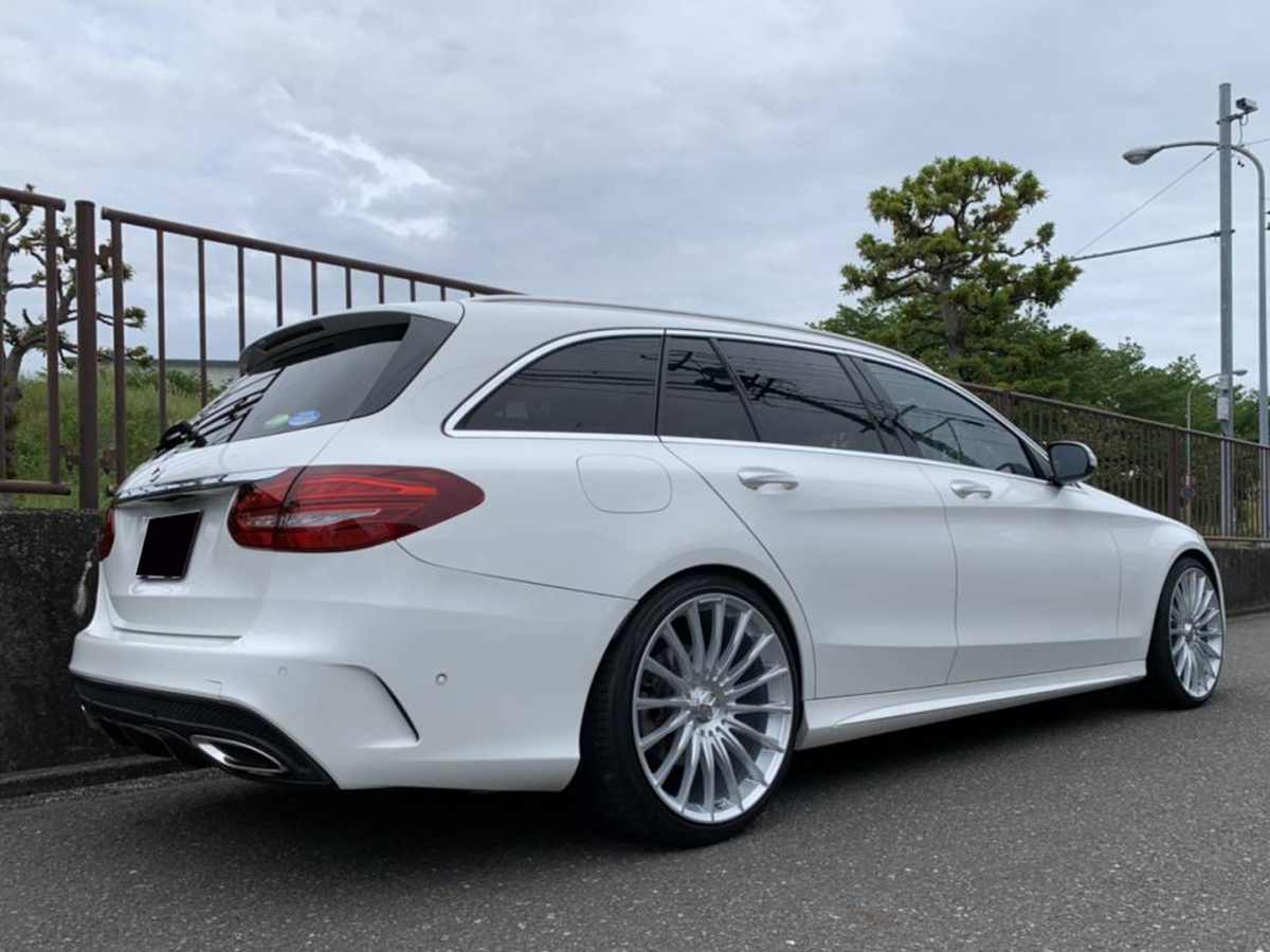 メルセデスベンツ C180 ステーションワゴン アバンギャルド C63look ローダウンaw プレミアオートジャパン 中古車 販売買取 タイヤ交換専門店 静岡県静岡市